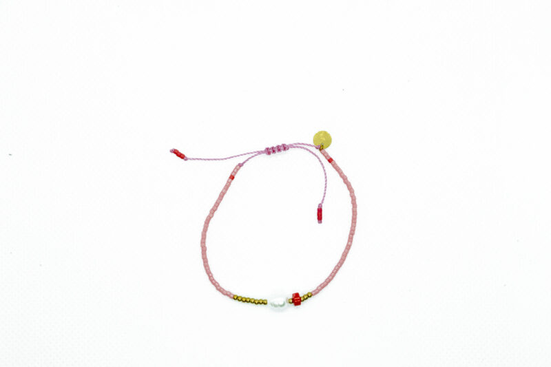armbandje Mia roze